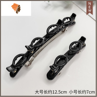 小饰造型发卡双层刘海发夹发箍头饰网红懒人盘发编发器头箍 敬平 6#黑色两件套造型夹