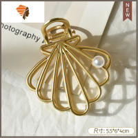 韩国气质大号发抓金属创意造型夹优雅女生日系潮流个性马尾夹子 敬平 贝壳