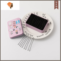 u型夹固定发饰u形发簪u形夹黑色夹子发饰插针盘发发夹造型固定 敬平 收纳盒杂乱+100根U型夹造型夹