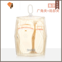 萌爪睫毛夹卷翘定型眼睫毛按压式便携小型局部卷翘睫毛夹新手 三维工匠 象牙色(组合装)