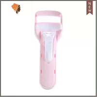 睫毛夹卷翘定型新版眼睫毛夹便携式小型局部假睫毛卷翘器 三维工匠 少女粉(1个硅胶条)