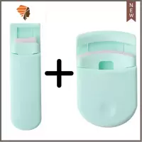 网红初学者新版器卷翘定型分段式小型迷你局部便携式睫毛夹 三维工匠 薄荷绿(长条型+宽圆型)