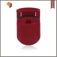 睫毛夹小型送胶垫卷翘器局部迷你睫毛卷翘器套装定型初学者 三维工匠 [酒红色]广角卷翘