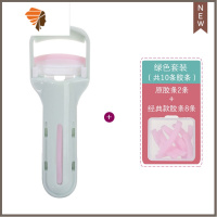 网红推荐睫毛夹套装 广角+局部款睫毛夹卷翘送替换胶垫 三维工匠 新版(绿色)+盒装替换胶条8条