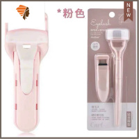 新版按压式睫毛夹卷翘不夹眼皮局部睫毛夹玛丽安送胶垫 三维工匠 粉色+局部睫毛夹+睫毛分离梳