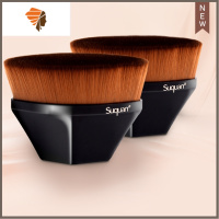 粉底刷推荐不吃粉套装扁头55号魔术无痕底液刷子专用化妆刷 三维工匠 黑色粉底刷2支+收纳盒2个+清洗剂2瓶 人造纤维