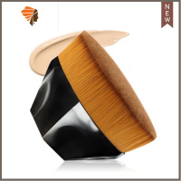 沧州55号无痕化妆粉底液腮红不吃粉扁头刷子便携专业专用刷 三维工匠 经典款黑色01 人造纤维面刷