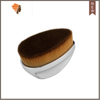 电镀银河粉底液化妆刷不吃粉底液散粉扁头刷子专用工具 三维工匠 半弧状 人造纤维面刷