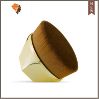 沧州55号无痕化妆粉底液腮红不吃粉扁头刷子便携专业专用刷 三维工匠 镜面亮金03 人造纤维面刷