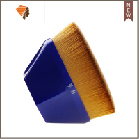 琴制化妆刷花瓣粉底刷粉底液霜膏刷蓝色六边/黑色四边形刷子便携 三维工匠 六边形大号粉底刷