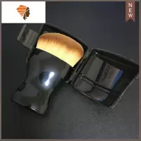 专业粉底刷单只带盖粉底液专用刷bb霜刷子脸部便携上妆刷扫有盖子 三维工匠 粉底刷(带黑色盖) 人造纤维