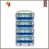 五层风速3剃须刀头 剃须刀手动刮胡刀片男士刀刮脸刮胡子 三维工匠 纯4刀片(送剃须膏)手动剃须刀