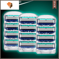 锋隐致顺动力剃须刀电动刮胡刀 锋速5层刀片手动剃须刀 三维工匠 12刀头送剃须膏