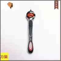 五层锋速剃须刀刮胡刀手动式男士峰隐致顺剃须刀片替换刀头 三维工匠 [峰隐1刀架]无刀头手动剃须刀