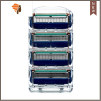 兼容大力人老式剃须刀剃须刀片男士刮胡刀手动剃须刀五层替换刀头 三维工匠 五层4刀头