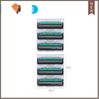 手动刮胡刀片双层剃须刀片剃胡刀刮毛刀女士腋毛脱毛刀剃须膏套装 三维工匠 刀片6个手动剃须刀