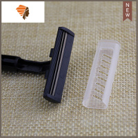 一次性剃须刀手动 宾馆酒店用品浴场洗浴中心不锈钢刀片刮胡刀 三维工匠 100支(黑色)手动剃须刀