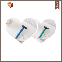 宾馆一次性剃须刀酒店用品手动浴场不锈钢刮胡刀旅游便携刮毛刀 三维工匠 五支装[拍一发7]手动剃须刀