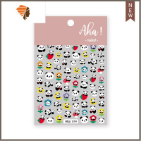 网红兔子雏菊清新少女小图案超薄背胶防水指甲贴 三维工匠 可爱熊猫美甲贴