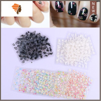 新款史努比指甲贴小清新花朵卡通3D美甲贴纸泫雅风防水指甲贴片画 三维工匠 2张(混装)