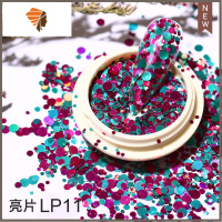 小红书新款超闪网红美甲七彩色混合款贴片指甲装饰品 三维工匠 新959圆彩亮片美甲贴