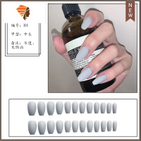 网红磨砂穿戴式美甲甲片欧美风中长成品女可拆卸反复使用 三维工匠 M4磨砂中长美甲贴