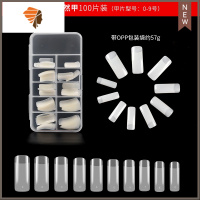 超薄甲片全贴半贴法式假指甲美甲店专用透明延长拆卸指甲片美甲片 三维工匠 半贴自然美甲贴