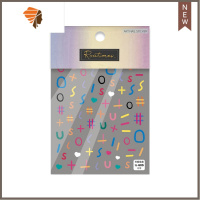 可爱线条美甲tomoni浮雕立体5D日系背胶指甲贴新款指甲装饰贴 三维工匠 605#可爱线条美甲贴