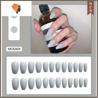 欧美风假指甲穿戴甲可拆卸美甲贴片指甲贴片秋冬磨砂个性防水24片 三维工匠 MOS004 磨砂