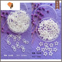 贴脸饰品脸部点缀儿童蝴蝶结珍珠贴化妆美甲眼妆配饰舞台新娘装饰 三维工匠 蝴蝶结+五角星套装 订阅店铺送胶水美甲贴