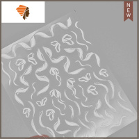 tomoni飘带贴纸日式美甲饰品芭蕾丝带贴画巴洛克绑带指甲贴花 三维工匠 薄韧款MS-02(白飘带)美甲贴