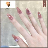 夏天穿戴甲片中长款显白少女爱心美甲贴片可拆卸甲片成品 三维工匠 夏日莓果中长款 送美甲工具包