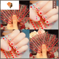 烫金粉色蝴蝶小孩孕妇指甲贴防水儿童节礼物儿童美甲贴花 三维工匠 烫金樱桃5张 二送一