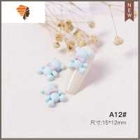 美甲小熊饰品3D立体日式指甲装饰钻小号软糖小熊成品甲油胶贴钻饰 三维工匠 A12(10颗)美甲贴