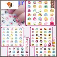15张儿童卡通指甲贴女孩公主美甲贴纸全贴防水贴片贴花套装 三维工匠 卡通动物系列5张