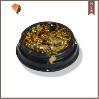 新款美甲金箔纸锡箔碎片铂金纸锡纸不规则金银箔纸指甲装饰品贴纸 三维工匠 金色箔纸碎美甲贴