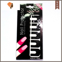 指缘硅胶贴可拉伸美甲防溢型初学者手指边缘可撕拉甲油胶美甲防溢 三维工匠 F75-黑色防溢贴1包 (10贴)美甲贴