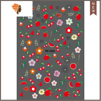 2020美甲鸡蛋贴纸泫雅风陈乔恩年网红小花小清新3D贴花立体光疗胶 三维工匠 [XF-3222] 送一张法式微笑贴美甲贴