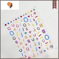 tomoni可爱线条浮雕立体5D日系背胶指甲贴花新款贴画 三维工匠 浮雕605(可爱线条)美甲贴