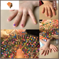 烫金星星爱心小孩孕妇指甲贴防水儿童节礼物儿童美甲贴花 三维工匠 烫金小萝莉5张 二送一