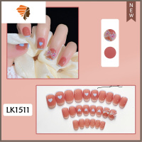 2021小红书新款穿戴甲贴片赫本风法式黑色气质小花蝴蝶结 三维工匠 84冰透蝴蝶结美甲贴