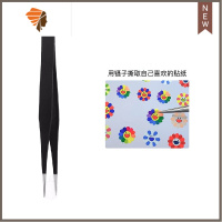 白色恋人tomoni浮雕日系唯美背胶5d网红新款指甲贴装饰品 三维工匠 镊子一把美甲贴