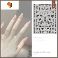 豹纹美甲贴纸网红指甲贴纸装饰2021秋冬防水3D持久可爱小图案 三维工匠 豹纹贴纸1454