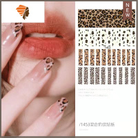 豹纹美甲贴纸网红指甲贴纸装饰2021秋冬防水3D持久可爱小图案 三维工匠 豹纹贴纸1453