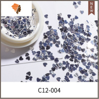 爱心美甲亮片饰品成品脚指甲贴片装饰工具新款日系闪粉新网红 三维工匠 c12-004美甲贴