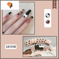 带钻款仙气蝴蝶结穿戴甲假指甲美甲成品指甲贴片可拆卸 三维工匠 206赫本风蝴蝶结美甲贴