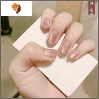 猫眼晶石短款美甲贴片成品穿戴式甲片防水可拆卸反复使用孕妇新娘 三维工匠 粉色猫眼 白领推荐