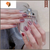 网红猫眼晶石假指甲贴片美甲成品可拆卸穿戴甲孕妇可用假指甲全贴 三维工匠 紫晶石猫眼美甲贴