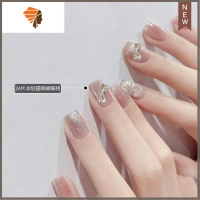 假可拆卸美甲成品穿戴甲晶石猫眼蝴蝶甲片手工美甲短款女 三维工匠 猫眼蝴蝶结美甲贴