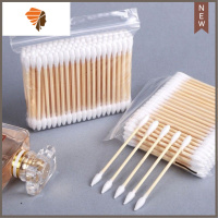 双头棉签掏耳化妆家用棉花棒木棒一次性小头细尖头耳朵勺清洁棉棒 三维工匠化妆棒